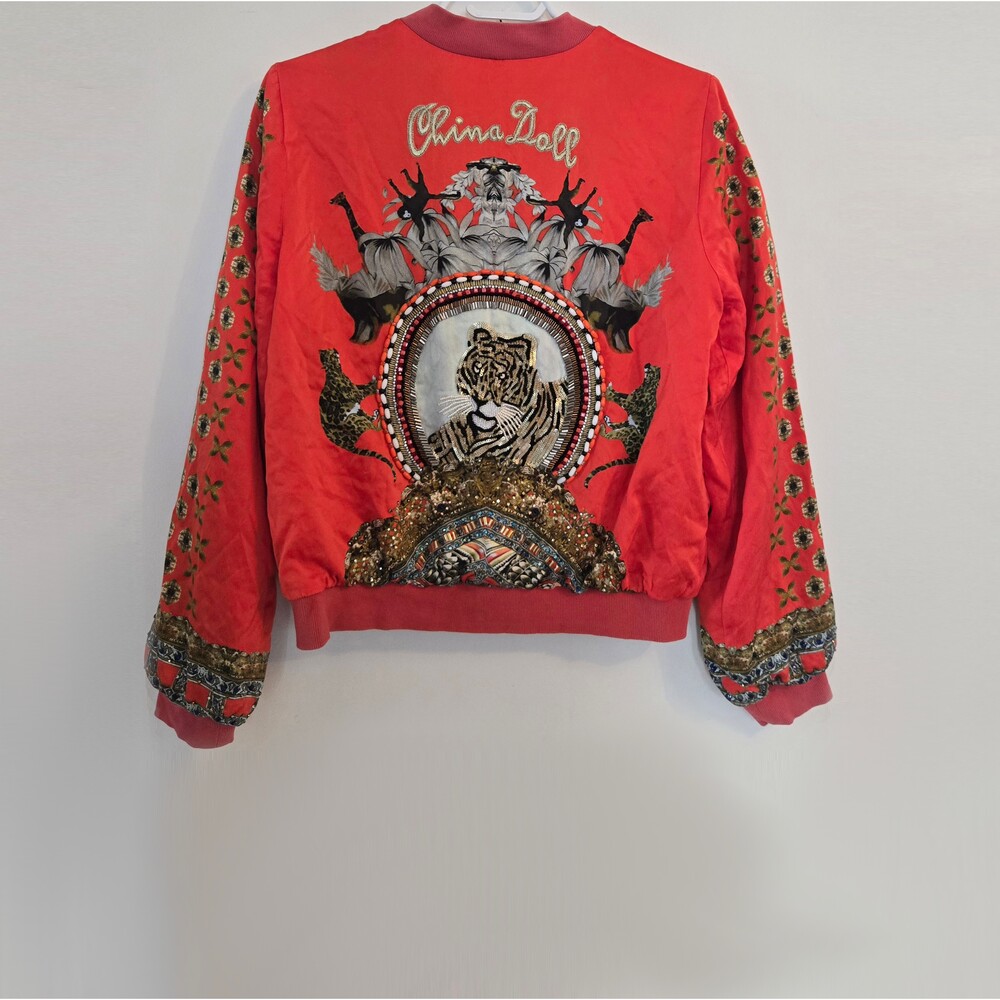Camilla Hangzhou Hollywood China Doll Bomber Jacket Size Small - Picture 2 of 16